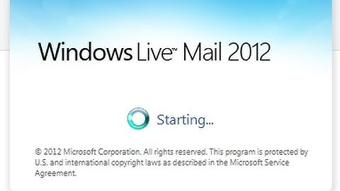 Windows Live Mail 2012 - Update Folder List, Repair