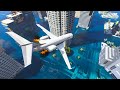 GTA 5 Crazy Plane Crashes Ep.9 | Flooded Los Santos (Euphoria Physics)