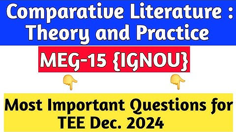 MEG 15 Most Important Questions|MEG-15 Most Expected questions TEE 2024|IGNOU|Most Important Topics|