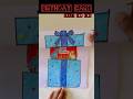 Hbd gift craft for kids  folding birt.ay gift card   diy birt.ay card  easy craft for hbd