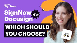 SignNow vs DocuSign. Side-by-Side Comparison Wealth