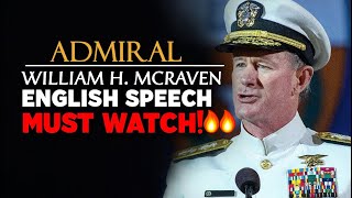 Admiral William H. McRaven Powerful English Speech: Change the World (English Subtitles)