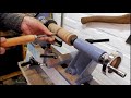 Turning a handle on the HBM 450x300 Vario wood lathe / Een handvat houtdraaien op de houtdraaibank