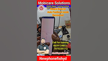 #Auto fastboot solutions #Redminote10Fastbootsolve #mobilesoftwaretraining #emmcrepairinginstitute