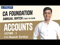 Lecture 02 | CA Foundation Accounts | 18-04-2025 | CA Manish Tardeja ✍️ | Ekatvam Academy #Accounts