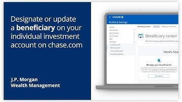 Designate or update a beneficiary on your individual investment account