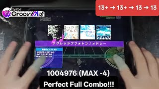 [D4DJ/グルミク]    アグレッシブフォトン！メドレー - [Expert 13+⮕13+⮕13⮕13] 「手元動画/PFC」1004976 (MAX -4) screenshot 4