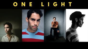 Studio Photography Dramatic Portraits - Create 4 Looks With One Light!