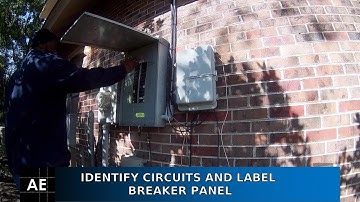 Identify Electrical Circuits and Label Breaker Panel