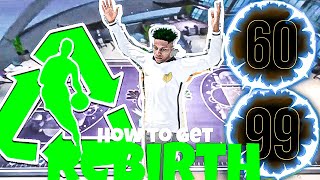 NBA 2K23 HOW TO GET REBIRTH ON 2K23 FASTEST WAY TO GET TO 90 OVERALL FOR REBIRTH CURRENT GEN