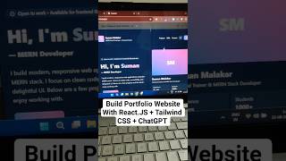 Build Portfolio Website Using React + Tailwind | Dark Mode #coding
