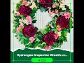 Large Bird Nest with Eggs: Spring Easter Table Decor (9”x4”x10”), Hydrangea Spring Wreath: Farmho…