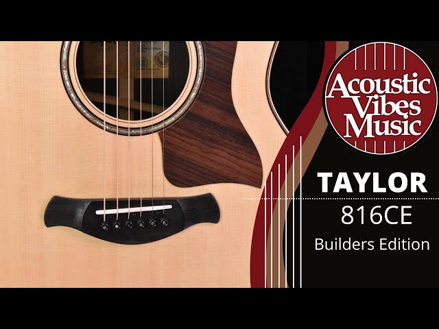 Taylor 816 CE Builder Edition at Acoustic Vibes Music [Guitar