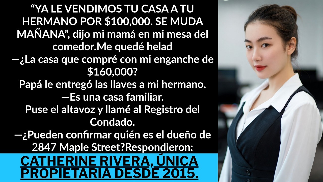 Mis padres vendieron mi casa de $850,000 a mi hermano por $100,000… pero la casa está a mi nombre.