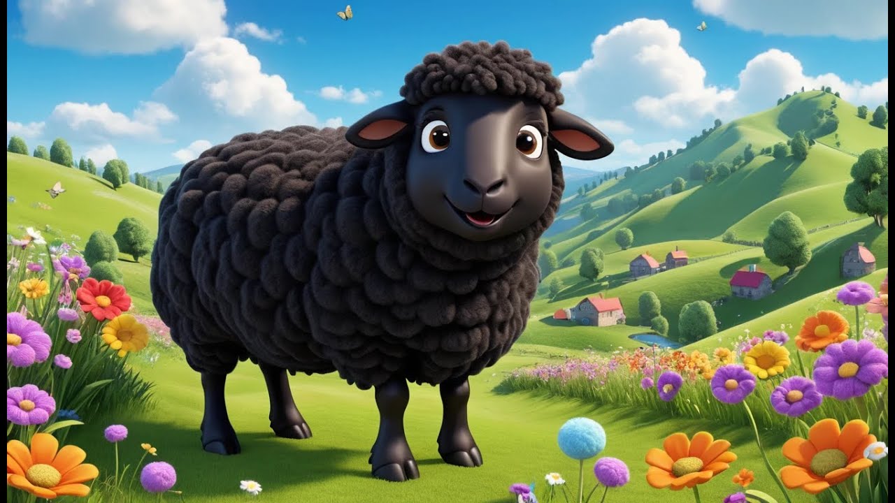 Baa Baa Colorful Sheep Parade | Learn Colors with Sheep | Fun Nursery Rhyme for Kids