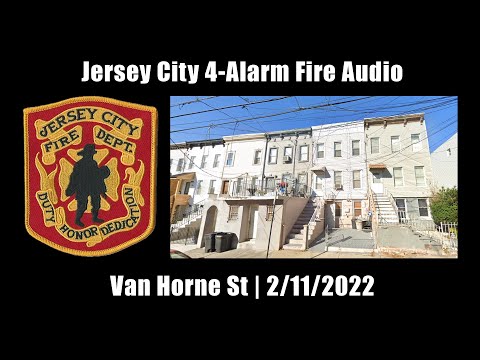 Jersey City 4-Alarm Fire Audio 2/11/2022 [New Jersey]