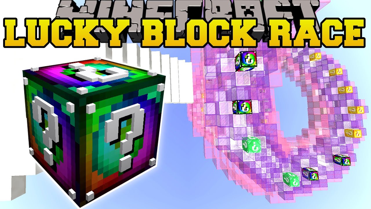 lucky block race Minecraft: SPIRAL OF DEATH LUCKY BLOCK RACE