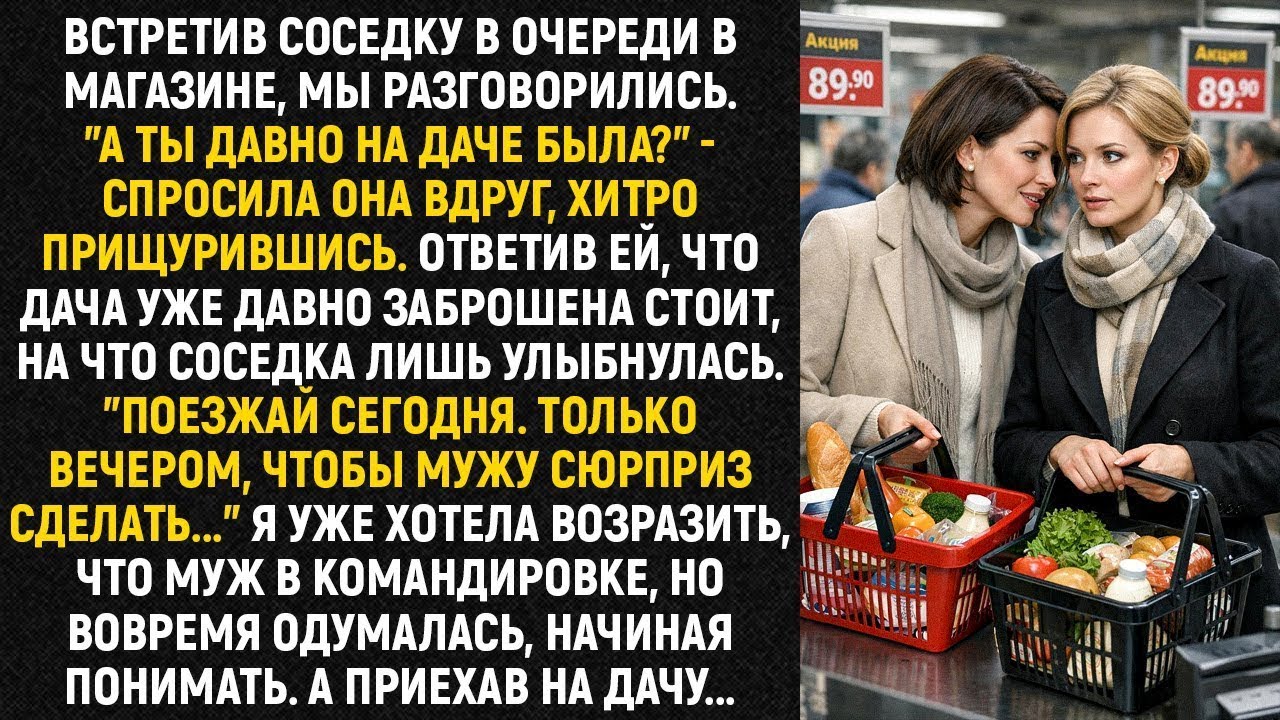 Встретив соседку в очереди в магазине, мы разговорились. 