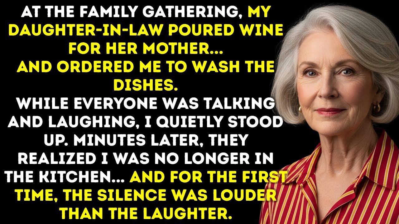 My Daughter-In-Law Served Wine To Her Mom, Told Me To Wash Dishes—Then Regretted It Moments Later