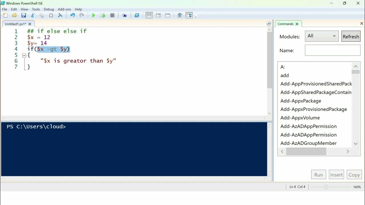 7 Conditional statement in PowerShell - YouTube