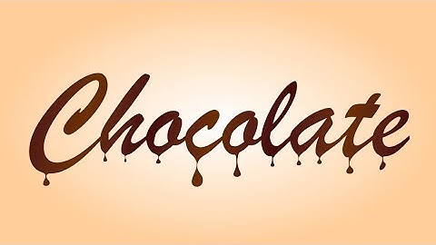 Chocolate text effect in Coreldraw X7 | Graphic Design 4u