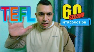 60 Second Self 👋🏻 Introduction Video (For English Teacher Job) 🙋🏻‍♂️ FOR TEFL TESOL ESL TUTOR 2025