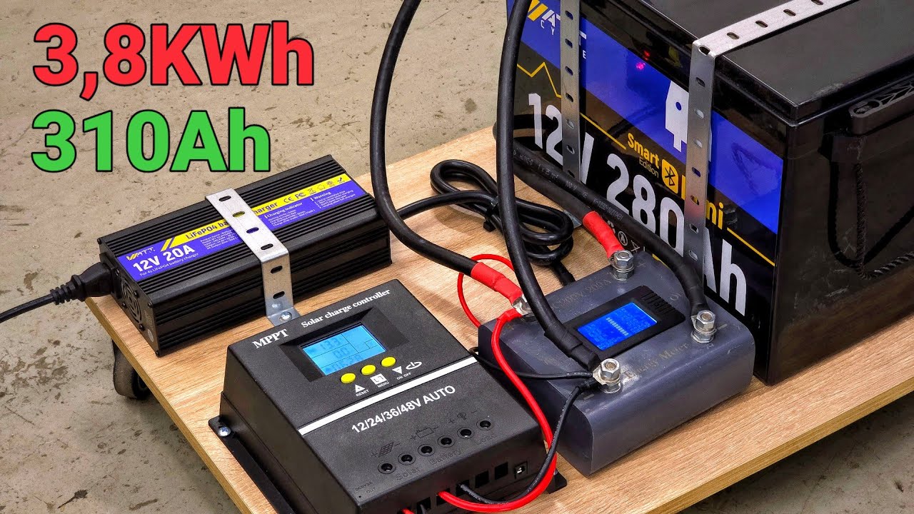 WattCycle 12V 280Ah LiFePO4 Smart Battery with Bluetooth Function