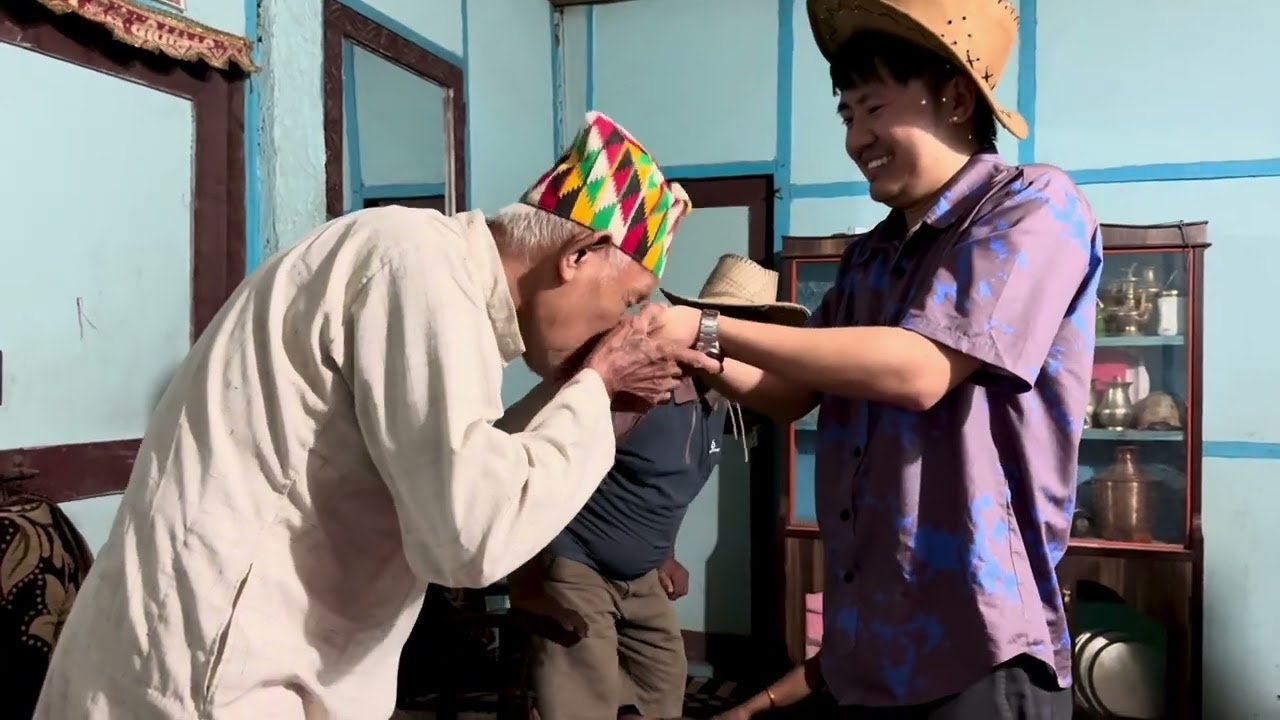 Sharing happiness with 87 years Old,Ex British army grandpa after a longtime.😊😊@manitachamling7 