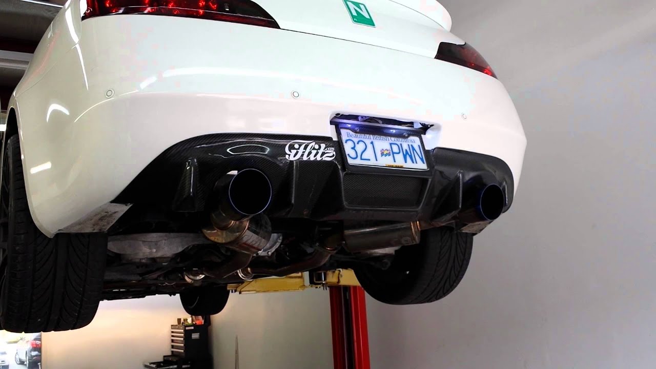 G37 with T1R exhaust sound YouTube