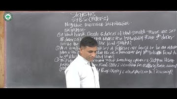 S.Y.B.Sc.(Statistics) || Topic: Negative Binomial Distribution || By Prof. Khilare S.K.