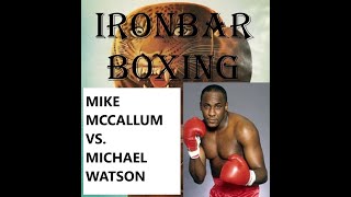 Mike McCallum vs. Michael Watson.WBA MWC.1990.04.14