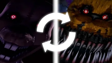 Fnaf 4 and Fnac 3 but their Jumpscare are Swapped | Fnaf