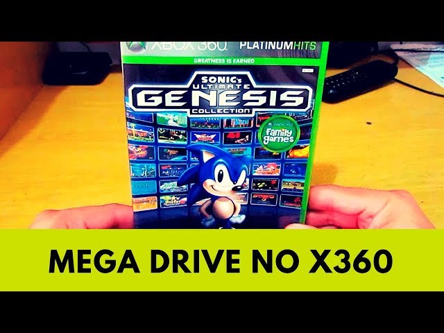 GTAGAMES - XBOX 360. SONIC ULTIMATE GENESIS. 40 JOGOS DE MEGADRIVE. NOVO.