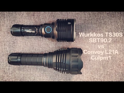 Wurkkos TS30S vs Convoy L21A Culpm1 - Turbo Beam Shot Review