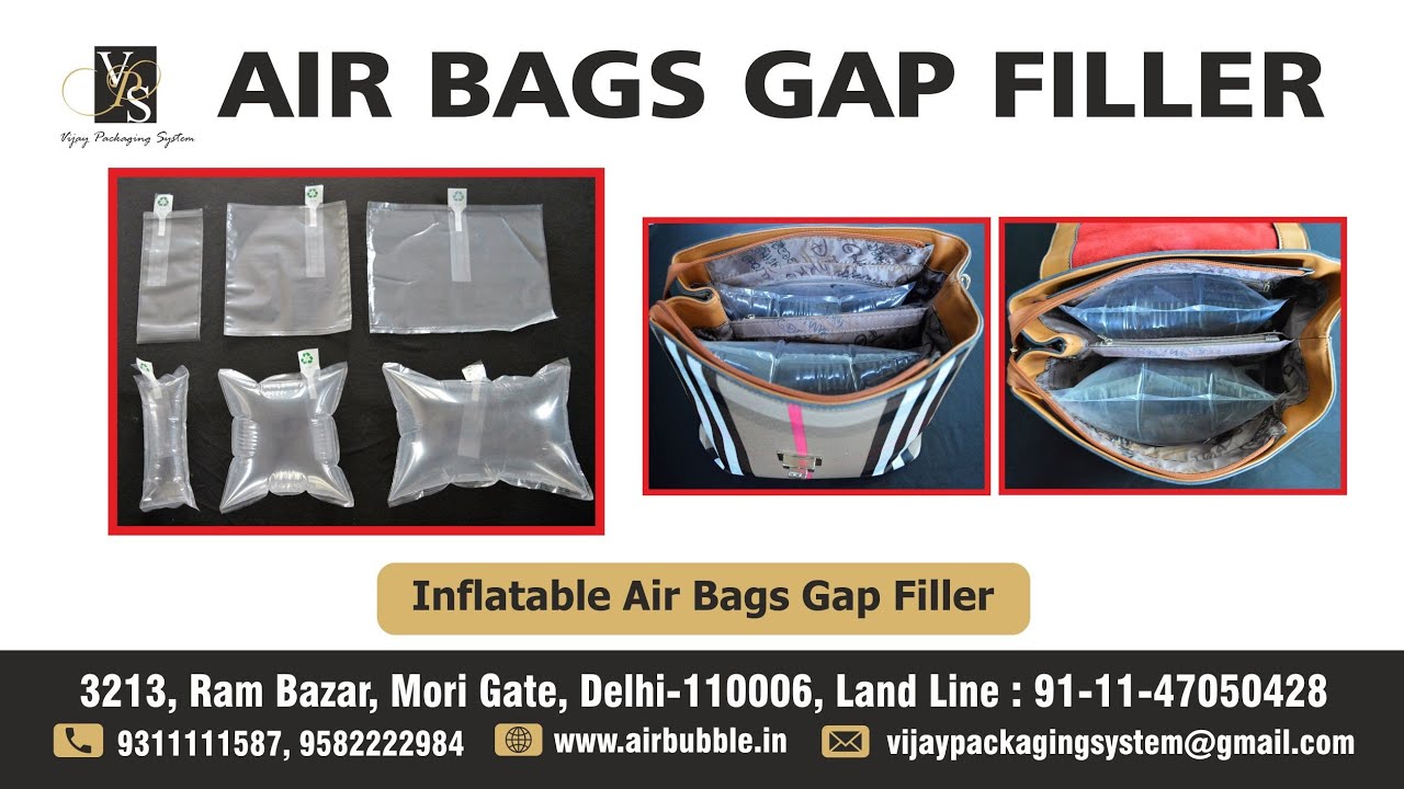 Air Bags Gap Fillers for filling empty space in Bags and Boxes YouTube