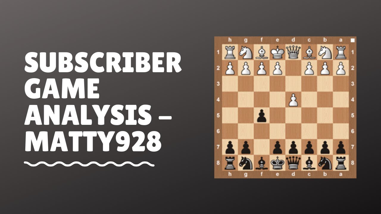 Subscriber Game Analysis - Matt Smith (Matty928)