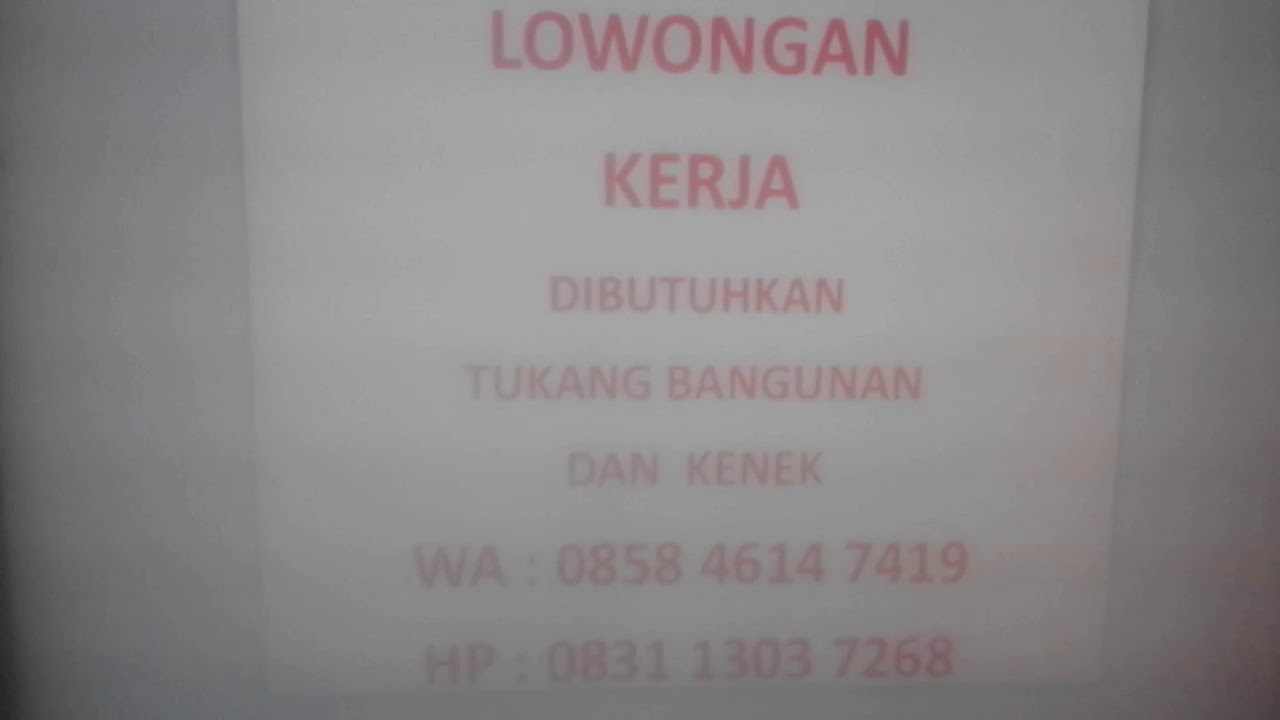 lowongan kerja di bandung barat wa 085846147419 - YouTube