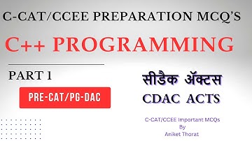 CDAC | CCEE/C-CAT Preparation MCQ