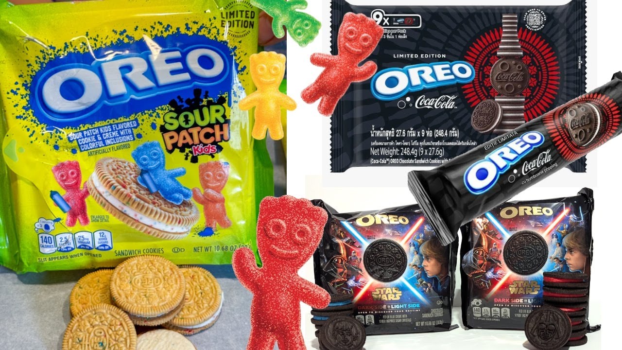 Распаковка лимитированной серии печенья OREO: «Звездные войны», «Кислые жевательные конфеты Sour ...