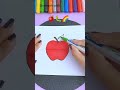🍎+🐛 =!? #shorts #drawing  #youtubeshorts