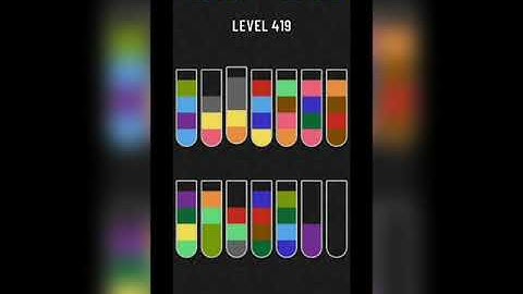 Water sort puzzle level 419
