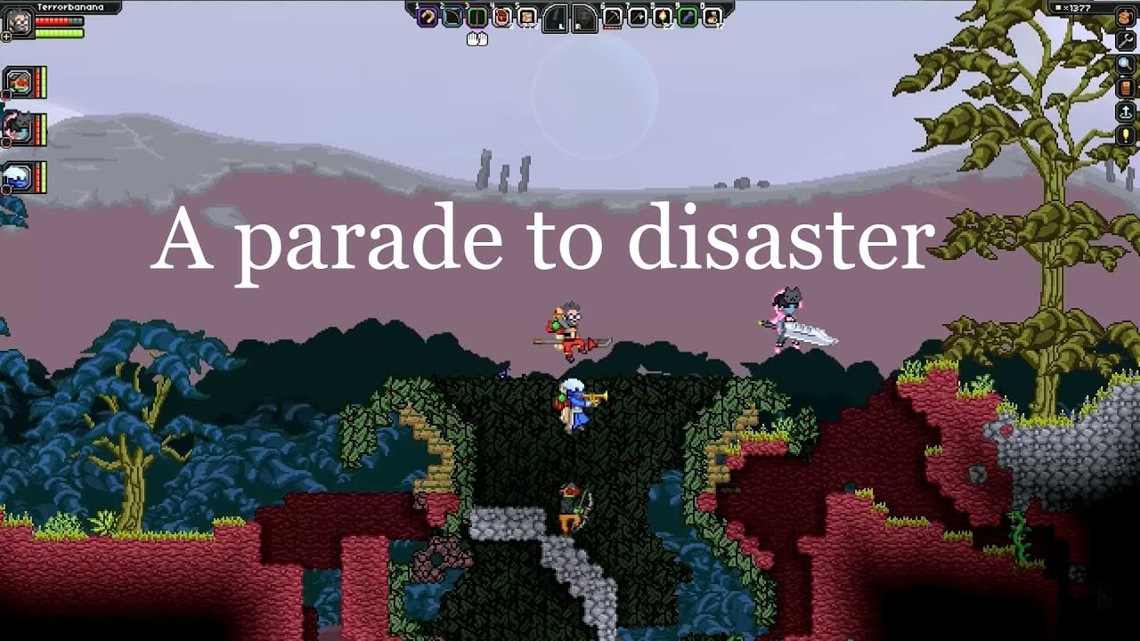A parade to disaster (Starbound)