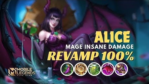 ALICE SAVAGE (1v5) TOTALLY INSANE DAMAGE BUILD| ALICE SPELL VAMP HACK BUILD & EMBLE SETUP~MLBB