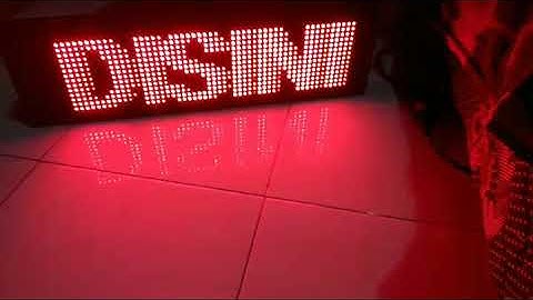 Running text menggunakan p10 red dengan controller Tf-s6uwo, power suplly 5v 20 A