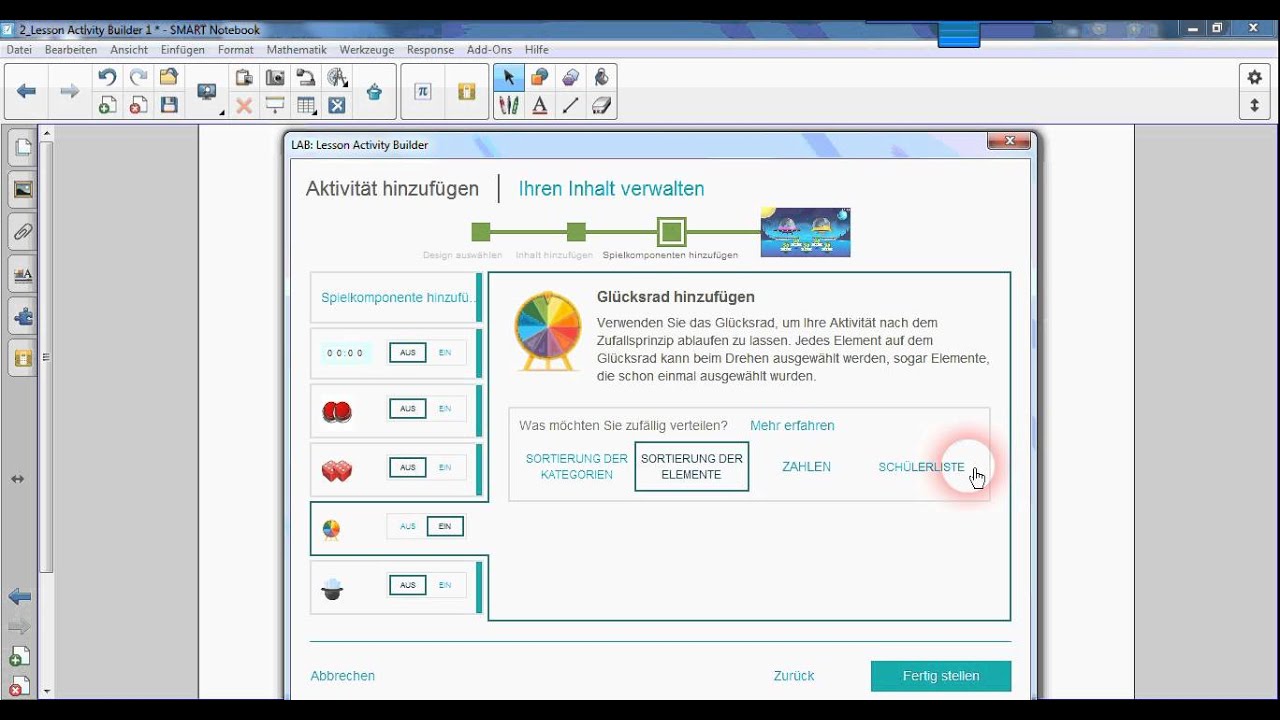 Smart Notebook 15: Lesson Activity Builder (Übersortierung) - Tutorial ...