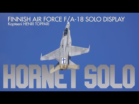 Turku Airshow 2023 Finnish Air Force F/A-18 Solo Display. Powerful display!