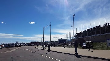 B-1 Bomber fly by sets off car alarms