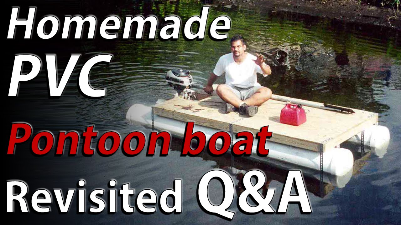 diy homemade pvc and plywood pontoon boat - questions and
