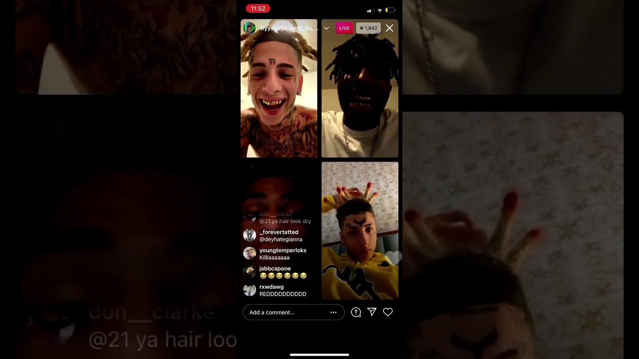 Liljitm3n And flySoldier beef on Instagram live with others💨👀 Yall wouldn’t want to miss😈Time