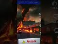 Fire tornado at the store